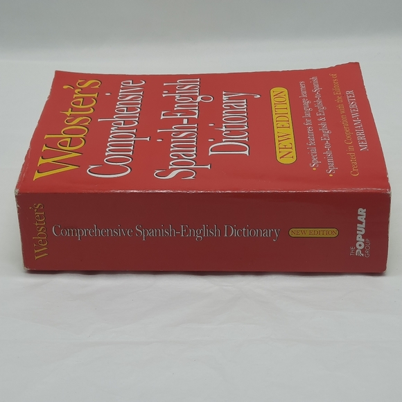 Webster's Comprehensive Spanish-English Dictionary Paperback Book New Edition - Picture 10 of 11